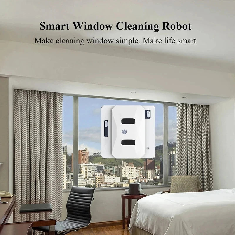 【Clearance Sale】Purerobo Robot Window Cleaner NO APP With Remote Control，Water Spray Home Smart Electric Glass Cleaning Robot