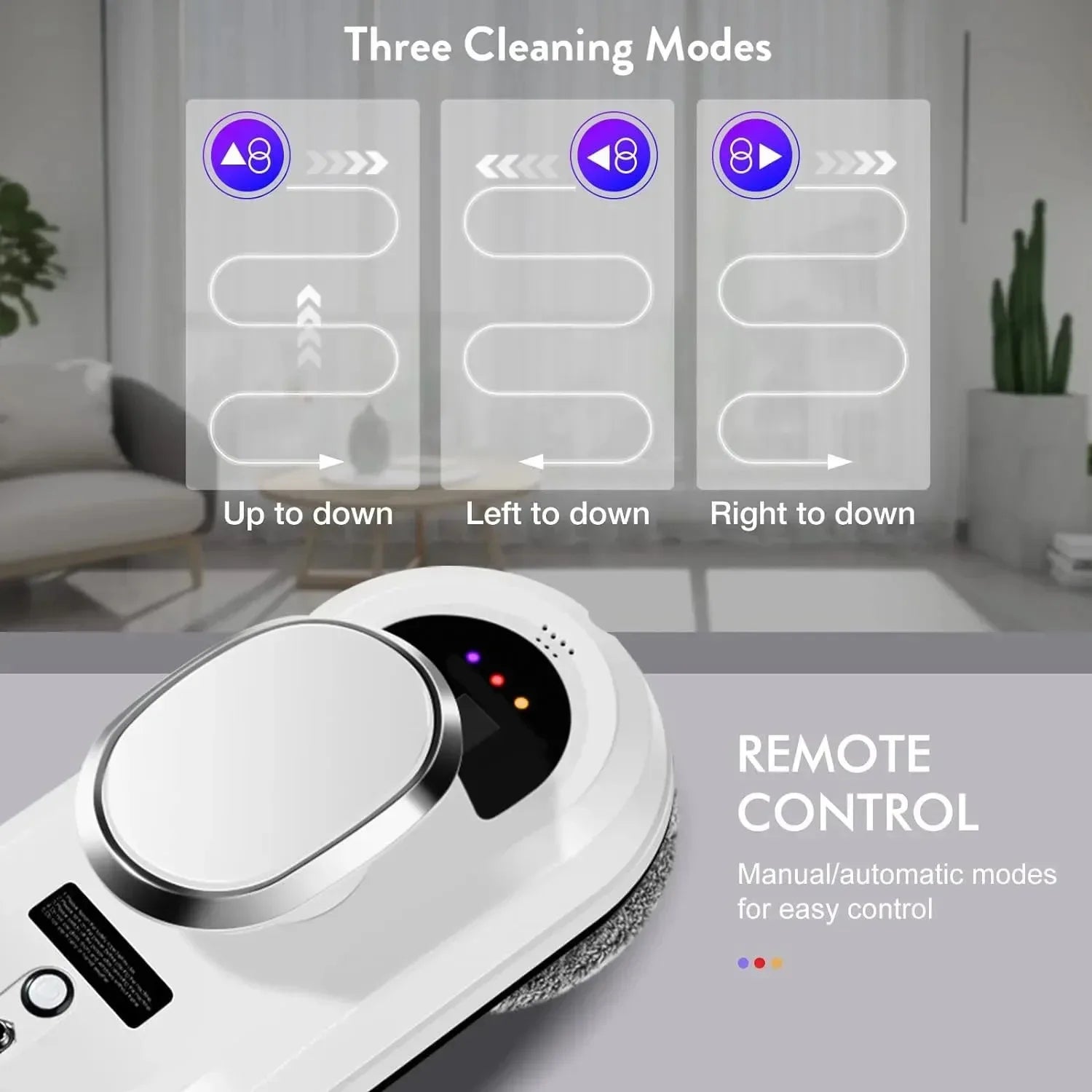 Window Cleaning Intelligent Robot Electric Glass Cleaner with Remote Control for Home High-Rise Balcony Windows window cleaner