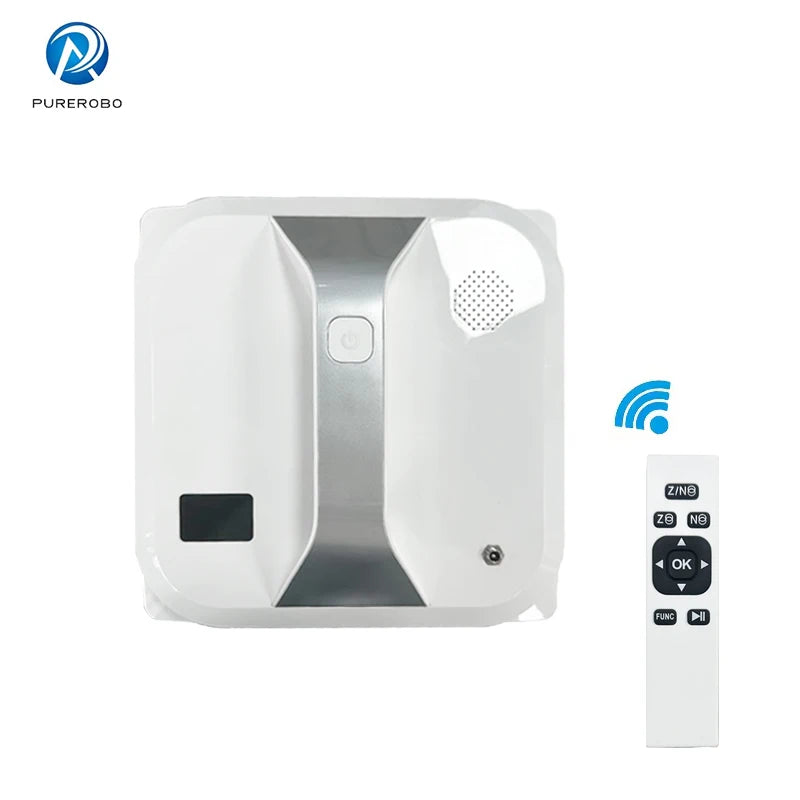 【Clearance Sale】Purerobo Robot Window Cleaner NO APP With Remote Control，Water Spray Home Smart Electric Glass Cleaning Robot
