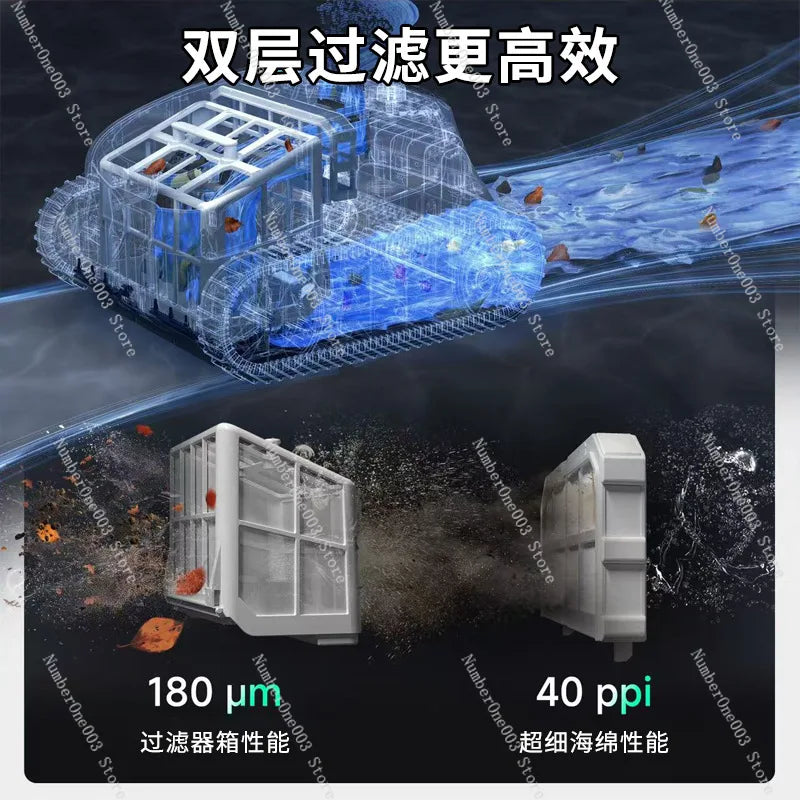 Swimming Pool Fully Automatic Suction Machine Tank Wireless Pool Bottom Underwater Cleaning Vacuum Cleaner Intelligent Robot