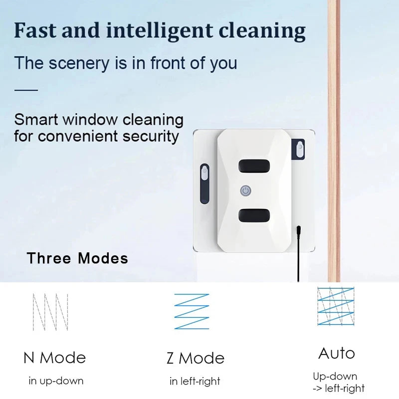 【Clearance Sale】Purerobo Robot Window Cleaner NO APP With Remote Control，Water Spray Home Smart Electric Glass Cleaning Robot
